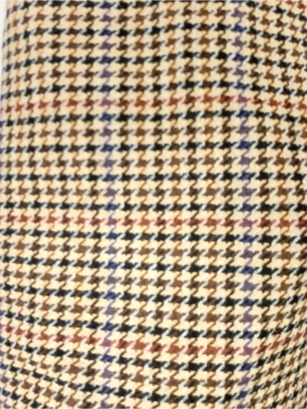 J Crew Women Size 12 Large Skirt Brown Black Houndstooth Mini Wool Blend Lined